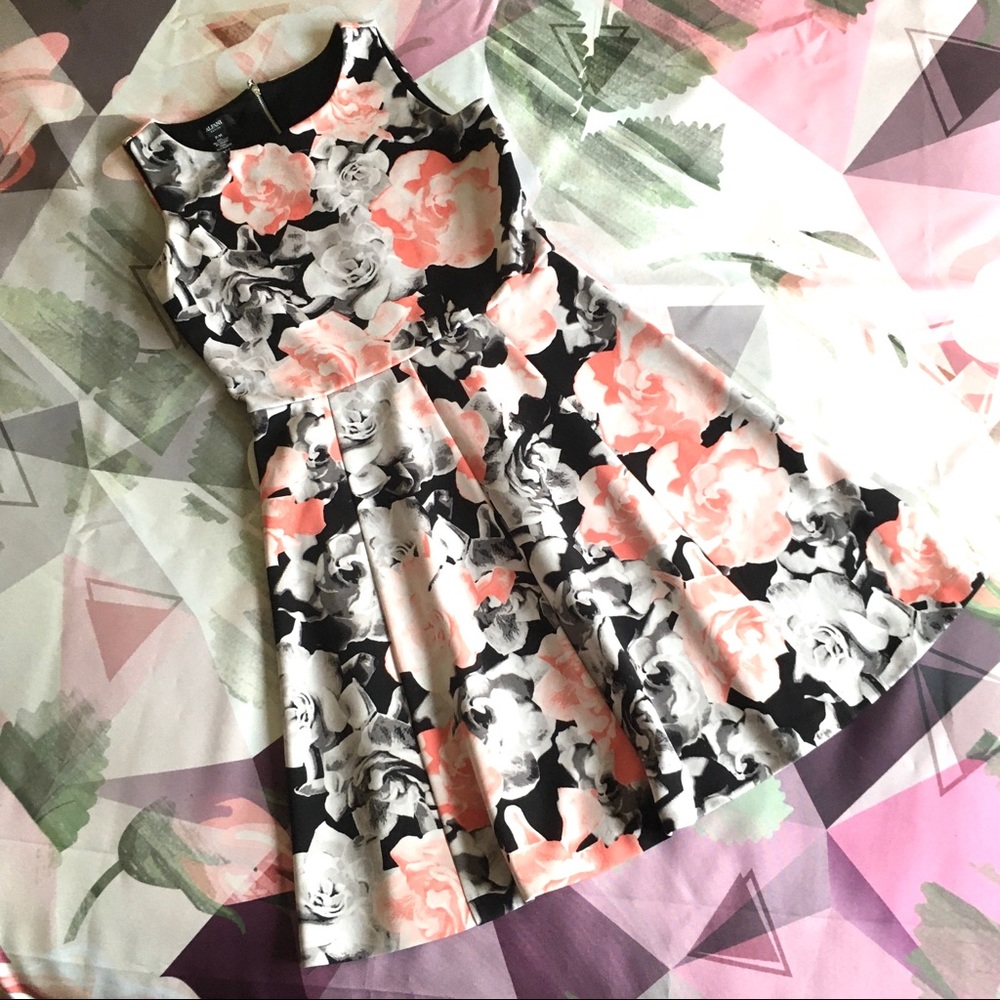 Alfani - Floral Sleevless A line Dress